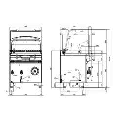 Gāzes dziļā panna AUTOMATIC 50L BRM50-78G
