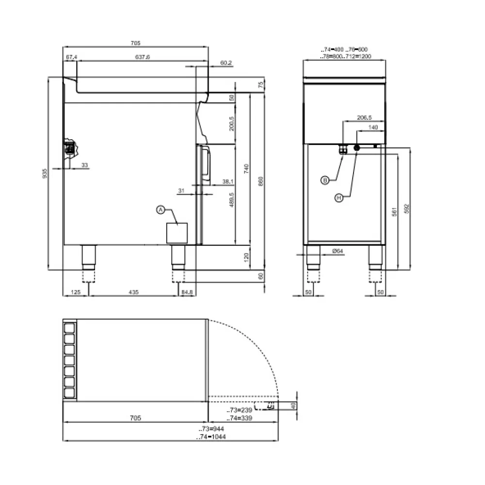 Elektriskā plīts Touch Screen 70 TPK-78ETT (0812A830)