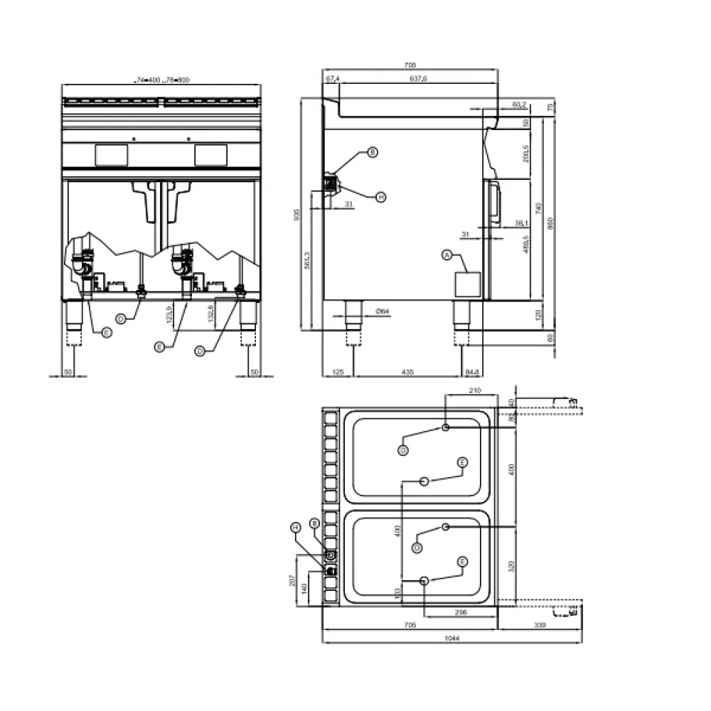 Elektriskais pastas vārītājs 40L Touch Screen 70 CPA-76ETT (0810A635)