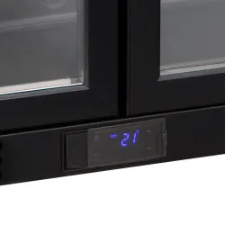 Bāra ledusskapis ar stikla durvīm DB302H