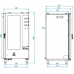 Konvekcijas krāsns elektriskā STG 201 M T