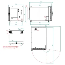 Konvekcijas krāsns elektriskā STG 72 M