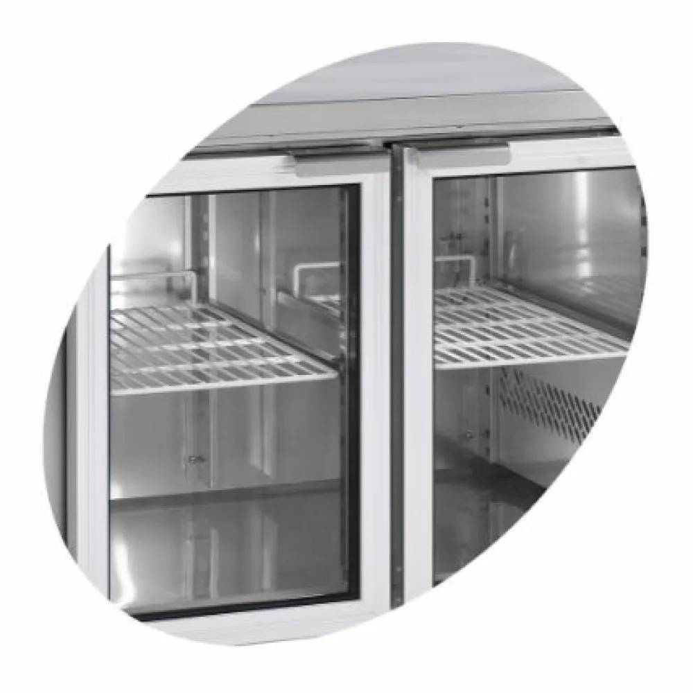 Galds ledusskapis CK 7310G ar stikla durvīm (CK7310G)