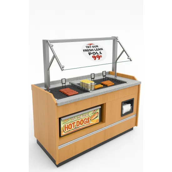 Hot serving area