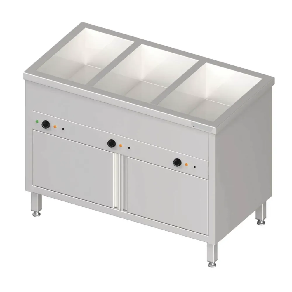 Marmīts neitrāls ar skapi 3 GN1/1 (BHS982316108)