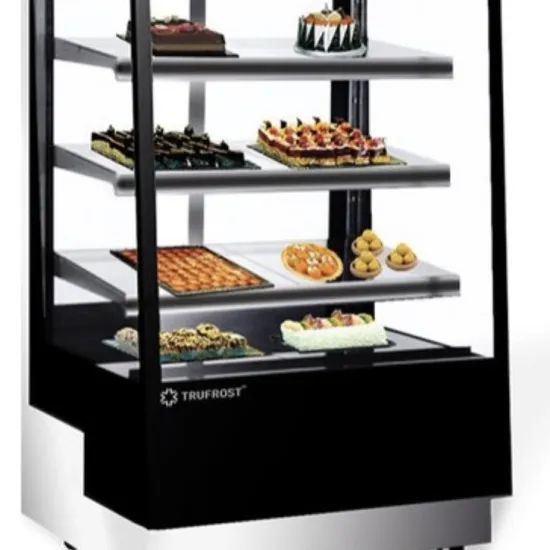 Pastry display cabinet without temperature control