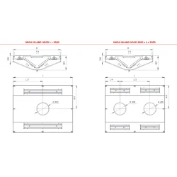 Centrālais ventilācijas nosūcējs sala ar filtriem HNCA 1400