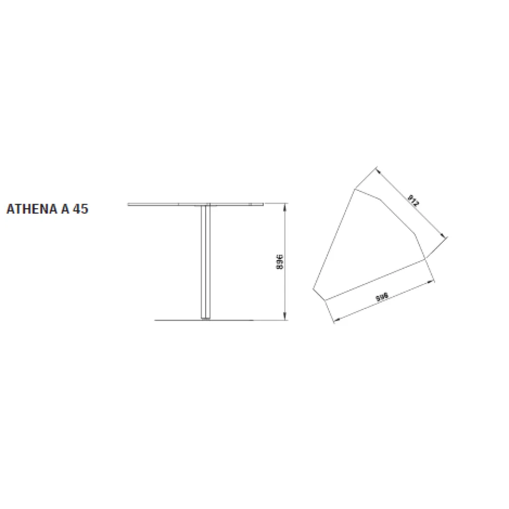 STŪRA MODULIS 45° ATHENA A 45 (01000ATHA/45)