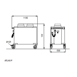 APSILDĀMI ŠĶĪVJU DISPENSERA RATIŅI ATLAS P 18