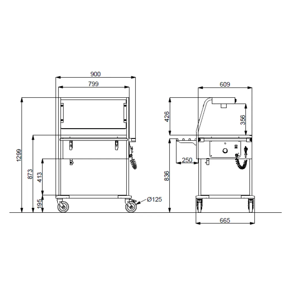 PĀRVIETOJAMS BAIN MARIE MARMĪTS AR HALOGĒNA LAMPĀM COMPASS 2 HALO (02000COMP2BM/H)