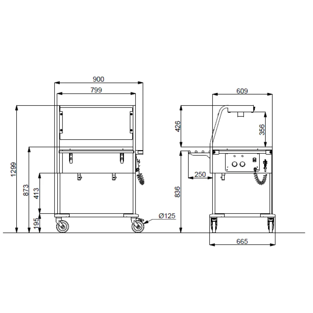 PĀRVIETOJAMS BAIN MARIE MARMĪTS AR HALOGĒNA LAMPĀM COMPASS 2 HALO SEP (02000COMP2VSBM/H)