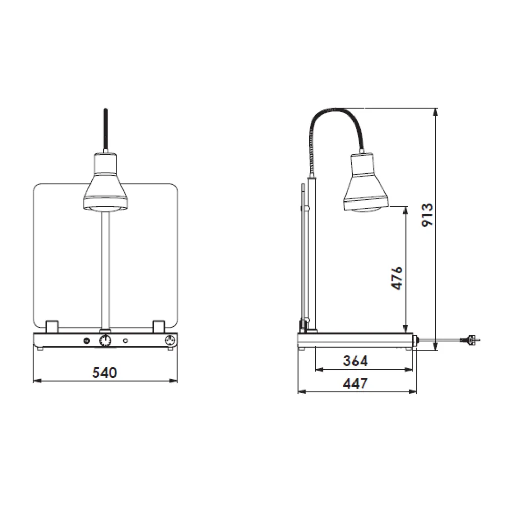 SILDVIRSMA AR ELASTĪGU INFRASARKANO LAMPU HELIOS 1/1 FLEX P1 (034CRHEL1/1FLP1)