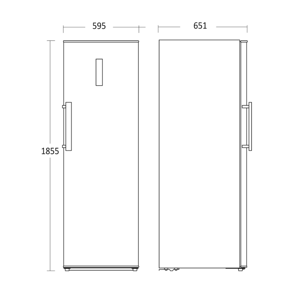 Ledusskapis 370L SKS 452 W (57010452W10000)