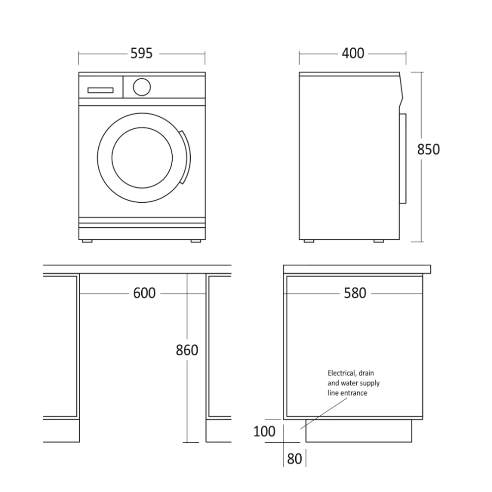 Veļas mašīna WAH 1506 W (33081506W10000)