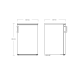 Ledusskapis ar saldētavu 94+13L SKB 161 W (01030161W10000)