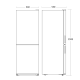 Ledusskapis ar saldētavu 153 + 74L SKF 297 W (01030297W10000)