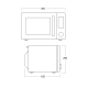 Mikroviļņu krāsns MWC26B (33097210000MWC26B)