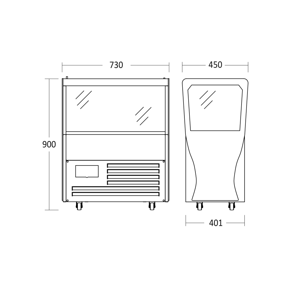 Impulsa vitrīna 68L IMC82BC (67311610000IMC82BC)