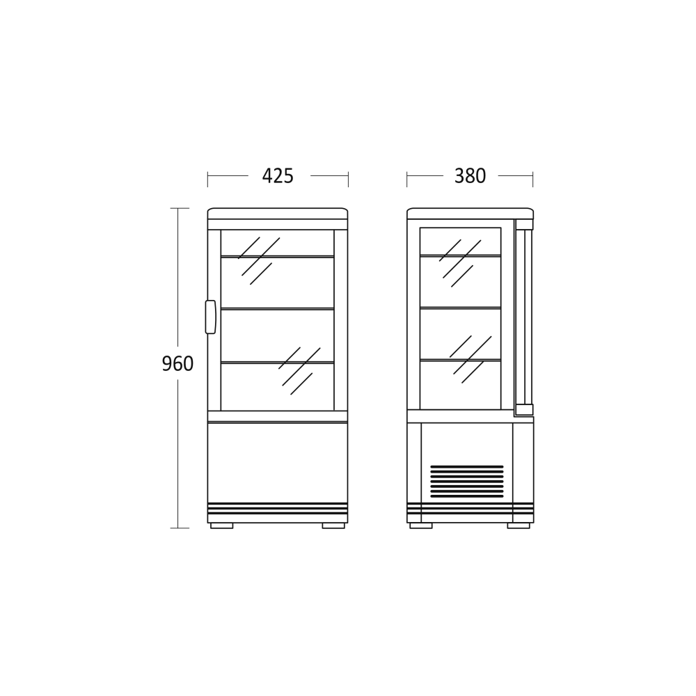 Aukstā vitrīna, balts 71L RT82WE (19310082WE10000)