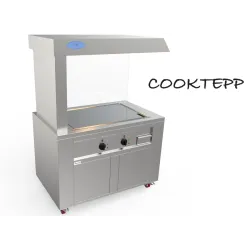 Ēdienu pagatavošanas stacija ar iebuvētu Teppanyaky sildvirsmu CCOOKTEP800