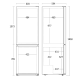 Ledusskapis ar saldētavu 219L+96L CBF315XE (61033510000CBF315XE)