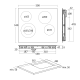 Keramiskā plīts virsma HOC60F (33058110000HOC60F)