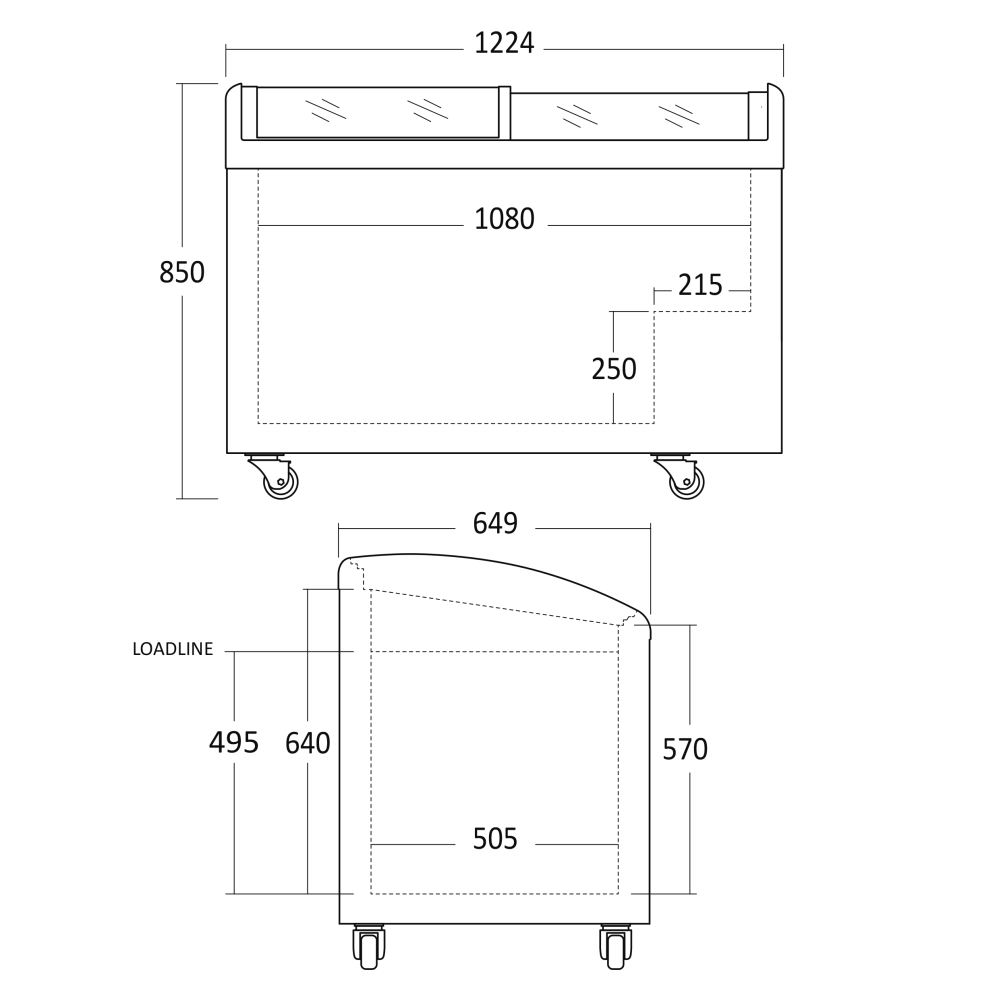 Saldējuma vitrīna 251L IC352D (23424310000IC352D)