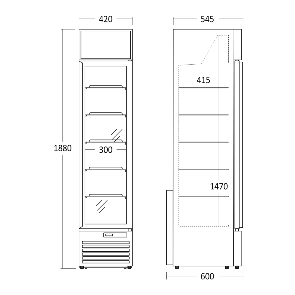 Saldētava-vitrīna 117L DFC159BD (263240DFC159BD)