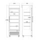 Saldētava-vitrīna 343L DF400BD (25324010000DF400BD)