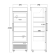 Saldētava-vitrīna 430L DF500BD (253240DF500BD)