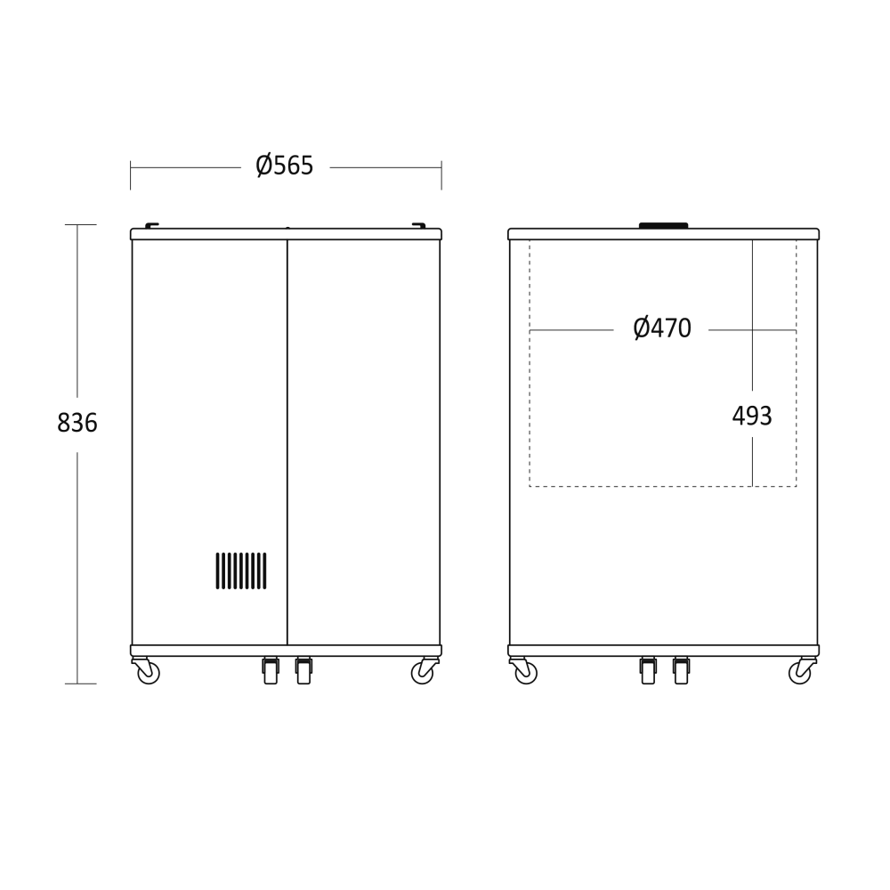 Impulsa dzērienu dzesētājs 84L TK86BE (26310086BE10000)