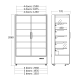 Ledusskapis-vitrīna 1147L MDC1973BB (25311710000MDC1973BB)