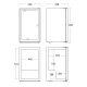Ledusskapis-vitrīna 115L DC126BB (35311110000DC126BB)
