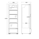 Ledusskapis-vitrīna 258L DC280BD (25311110000DC280BD)