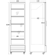 Ledusskapis-vitrīna, melns 286L SD 426 BE (26310426310000)