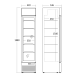Ledusskapis-vitrīna 155L DCC159BD (263111DCC159BD)