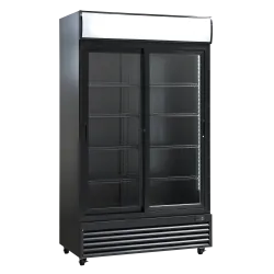 Ledusskapis-vitrīna, melns 670L SD 1002 BSLE