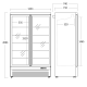 Ledusskapis-vitrīna 809L DC1080BB (25311110000DC1080BB)