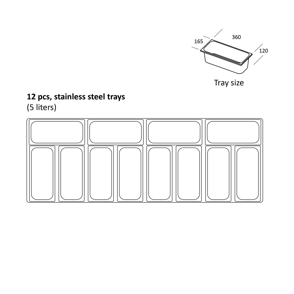 Saldējuma vitrīna 538L SIC12WBL (23424510000SIC12WB)
