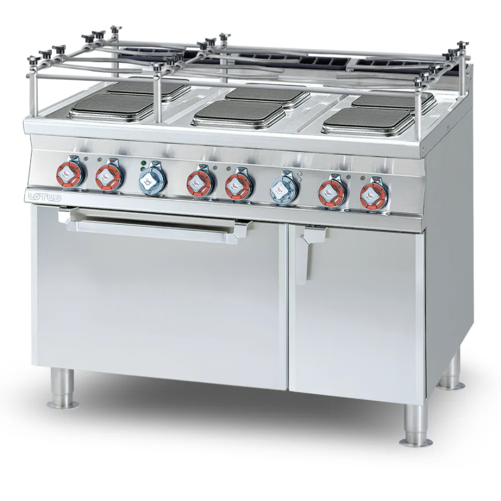 Elektrīskā plīts ar cepeškrāsni, 6 riņķi CFQ6-712ETVX (08661231X)