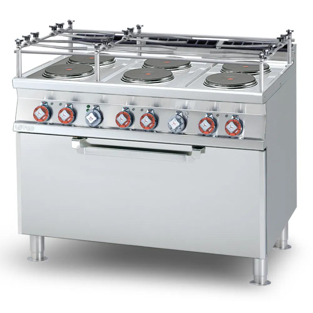 Elektrīskā plīts ar cepeškrāsni, 6 riņķi CF6-712ETX (08661232X)