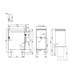Elektriskais fritieris ar neitrālo skapi 18+18L F2/18-78ETX