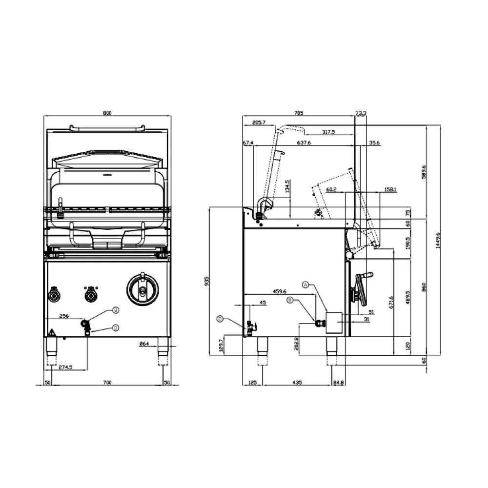 Elektriskā dziļā panna AUTOMATIC 50L BRM50-78ET (08130831)