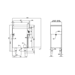 Gāzes plīts ar elektrisko cepeškrāsni CFM4-66GEM/V