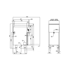 Gāzes plīts ar elektrisko cepeškrāsni CFM6-610GEM/V