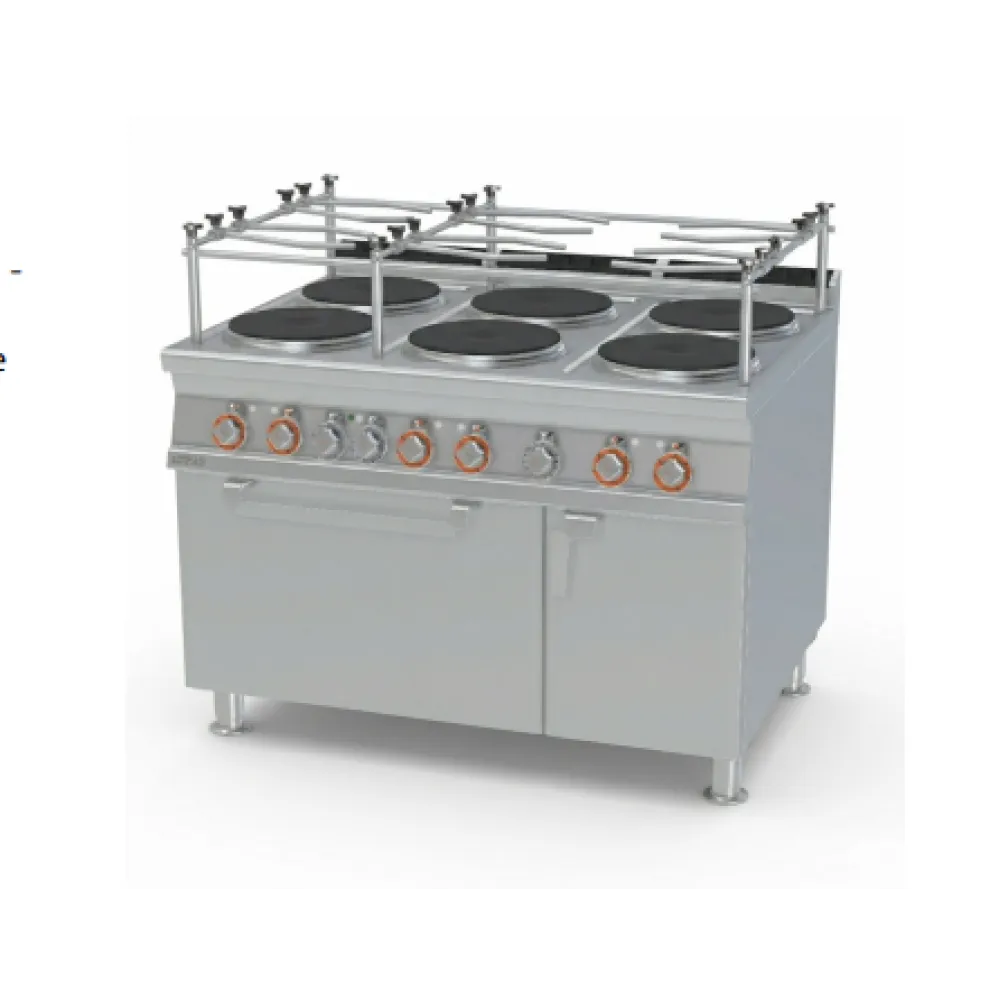 Elektrīskā plīts ar cepeškrāsni 6 riņķi 90 MARINE CFV6-912ETVX (09801230X)