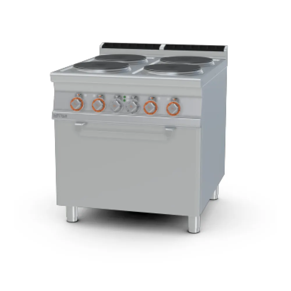Elektrīskā plīts ar cepeškrāsni 4 riņķi 90 CF4-98ET (09660830)