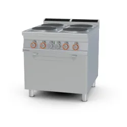 Elektrīskā plīts ar cepeškrāsni 4 riņķi 90 CF4-98ET