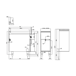 Elektriskais fritieris ar neitrālo skapi 8+8L 90 MARINE F2/8-94ETX