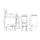 Gāzes fritieris ar neitrālo skapi 25+25L 90 F2/25-98G (09260851)